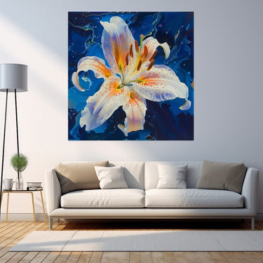 Lily Flower Painting